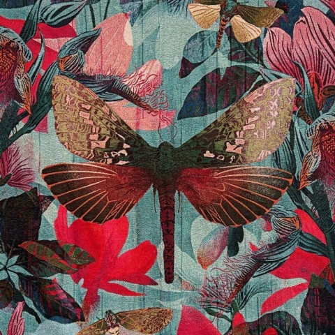 Moths & Magnolia Blanket
