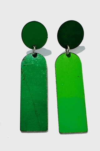 Retro Green Earings